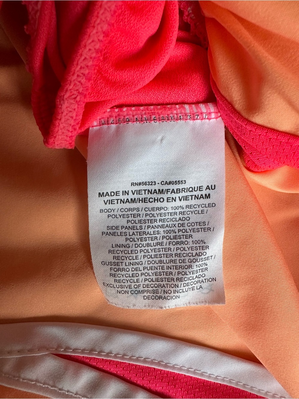 Nike Tempo Womens XL Dri-FIT Running Shorts Pink Coral Orange Lined - Picture 6 of 6